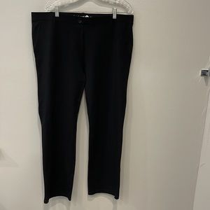 Betabrand Classic Straight Leg Dress Pant Yoga Pant.  2XL Petite.  Black